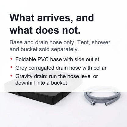 Foldable Shower Base – Lightweight Tent Floor for Portable Privacy Shower Setup, Easy to Carry