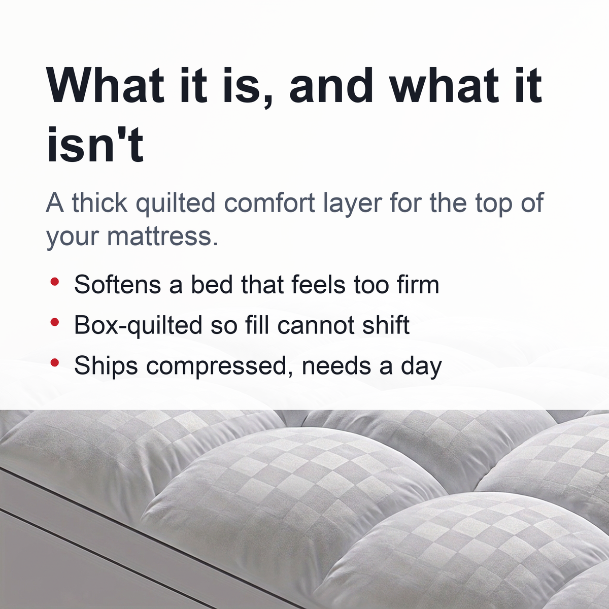 Extra Thick Quilted Mattress Topper – Luxuriously Soft Cooling Pad with Diamond Pattern, Fits 8-21" Mattresses, Perfect for Bedroom Comfort