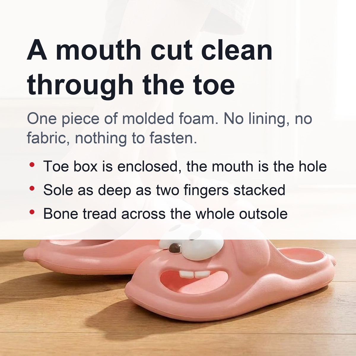 Cartoon Closed-Toe Slippers with Hole – Non-Slip Summer Slippers for Women, Perfect for Indoor Comfort and Outdoor Style