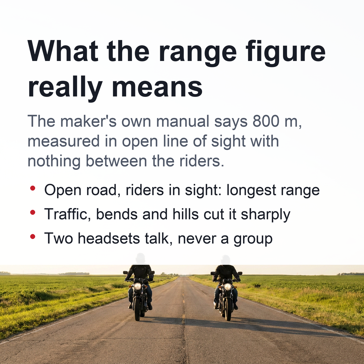 Bluetooth Motorcycle Helmet Intercom Headset – 1000M Wireless Interphone, Hands-Free Calls, Crystal Clear Audio for 2 Riders Touring & Adventure