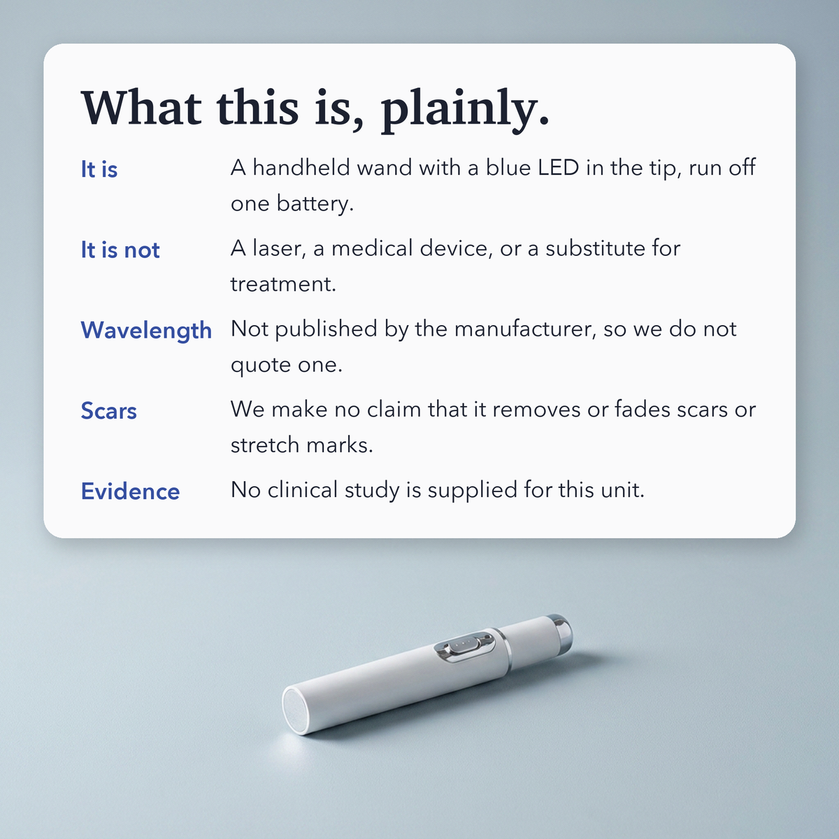 Scar Removal Phototherapy Pen – Asia’s Best-Selling Expert-Recommended Device for Fading Old Scars & Stretch Marks