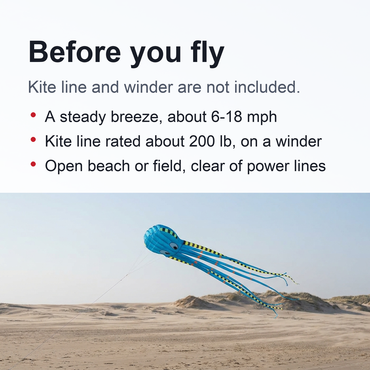 Long Giant Octopus Kite - Outdoor Toy (8-Meter)