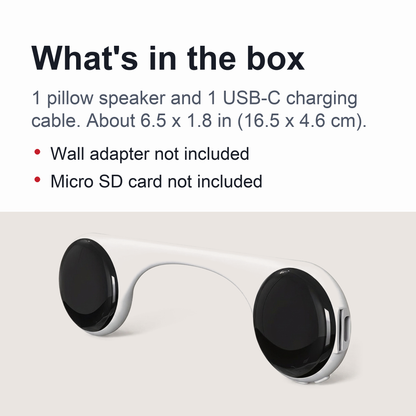 Bluetooth Pillow Speaker for Sleeping – Wireless Bone Conduction Music Sleep Speaker