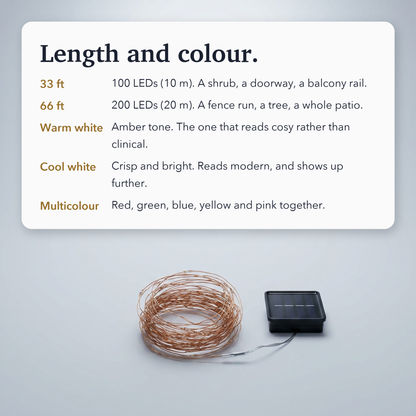 LED Outdoor Solar String Fairy Lights