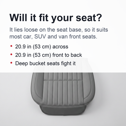 Dani Leather Charcoal Car Seat Cushion (Absorbing odor）