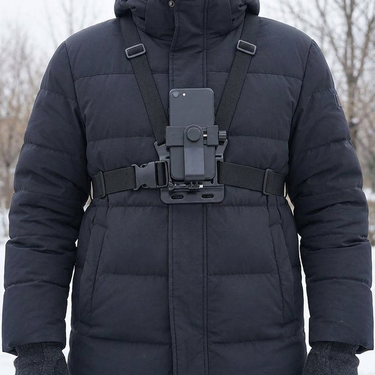 Mobile Phone Chest Mount Harness Strap Holder, Head Mount, Chest Mount