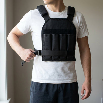 Adjustable Exercise Loading Weight Vest - Up to 65lbs Weighted Vest Adjustable for Exercise