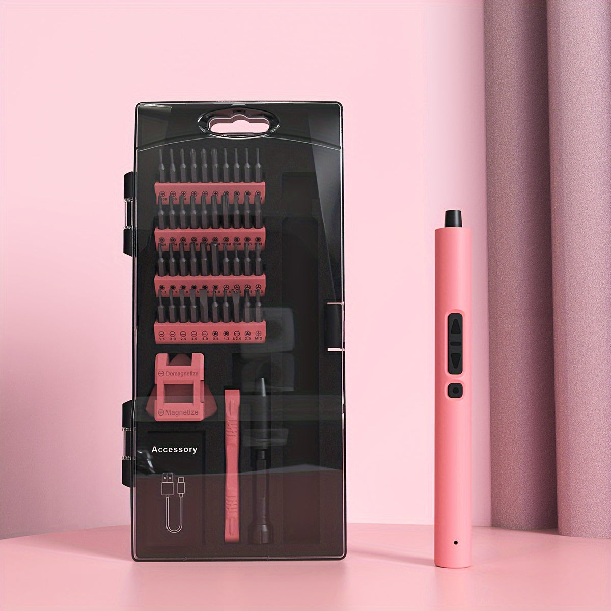 Pink Precision Screwdriver – Compact High-Quality Repair Tool for Phones, Laptops, and Electronics with Durable Design for Professionals and DIY Enthusiasts