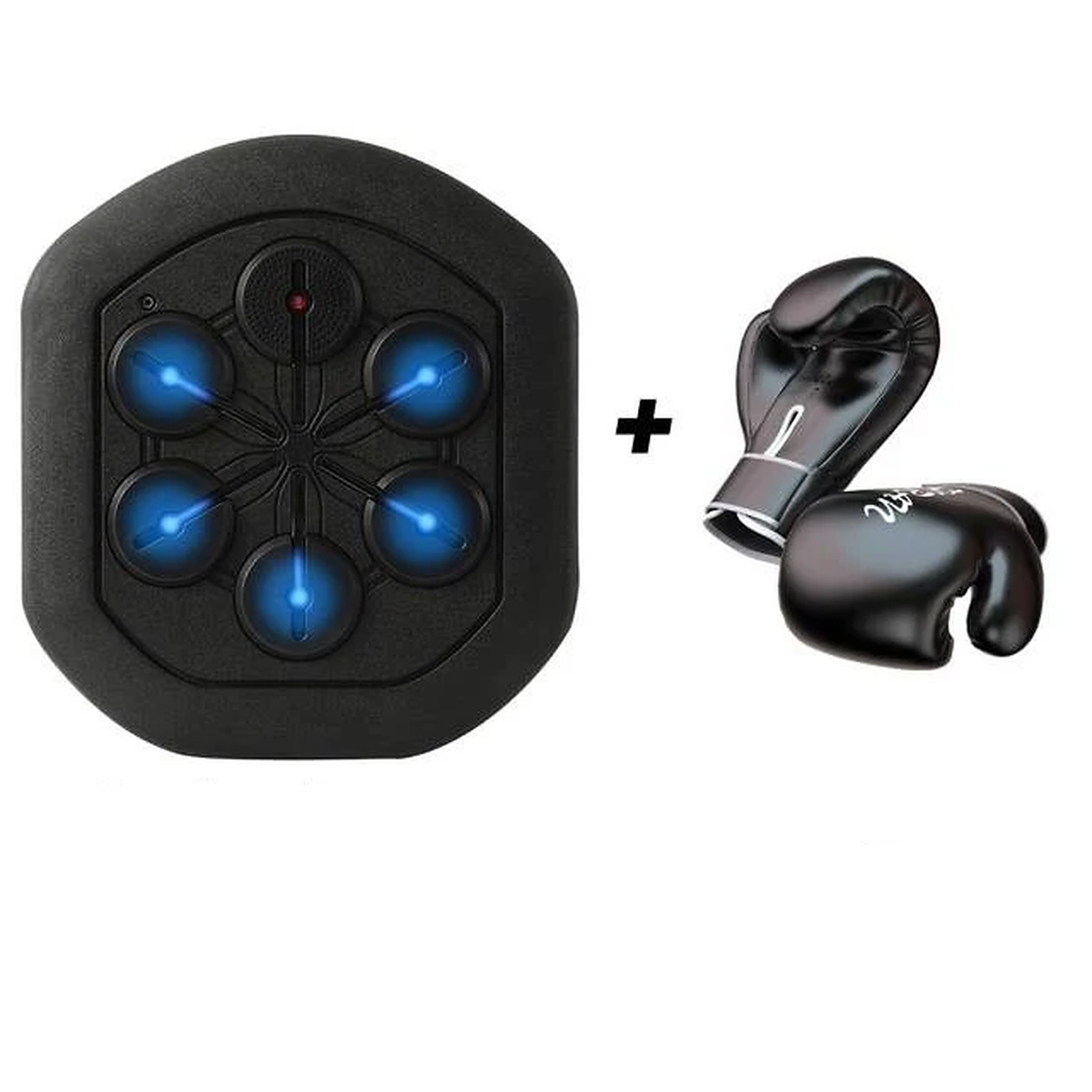 Wall-Mounted Music Boxing Trainer with Light-Up Targets