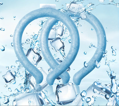 Reusable Neck Cooling Tube Set – Wearable Ice Neck Ring Cooling Wrap Freezing Below 28°C for Hot Weather Relief