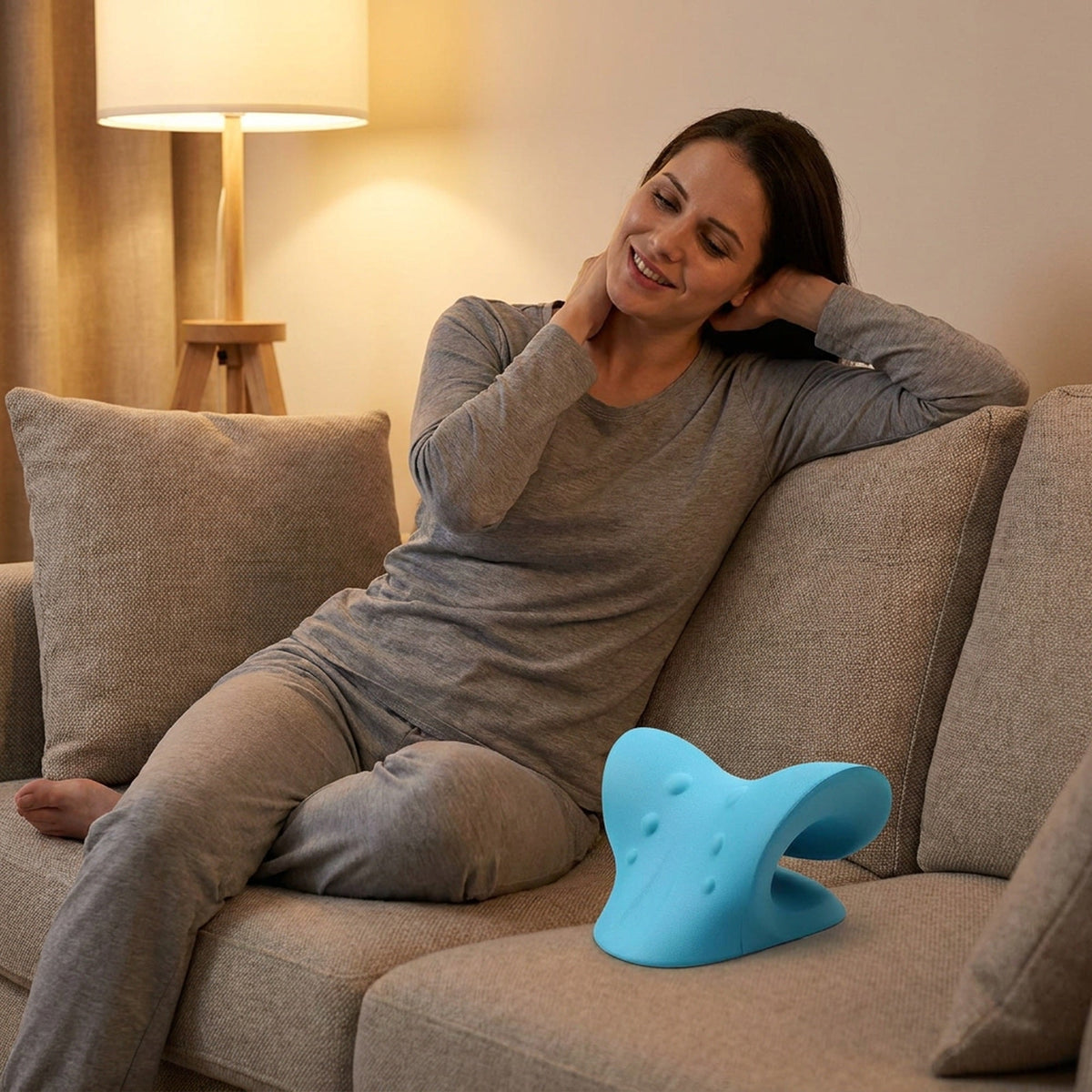 Neck Stretcher Pillow - Cervical Neck and Shoulder Relaxer