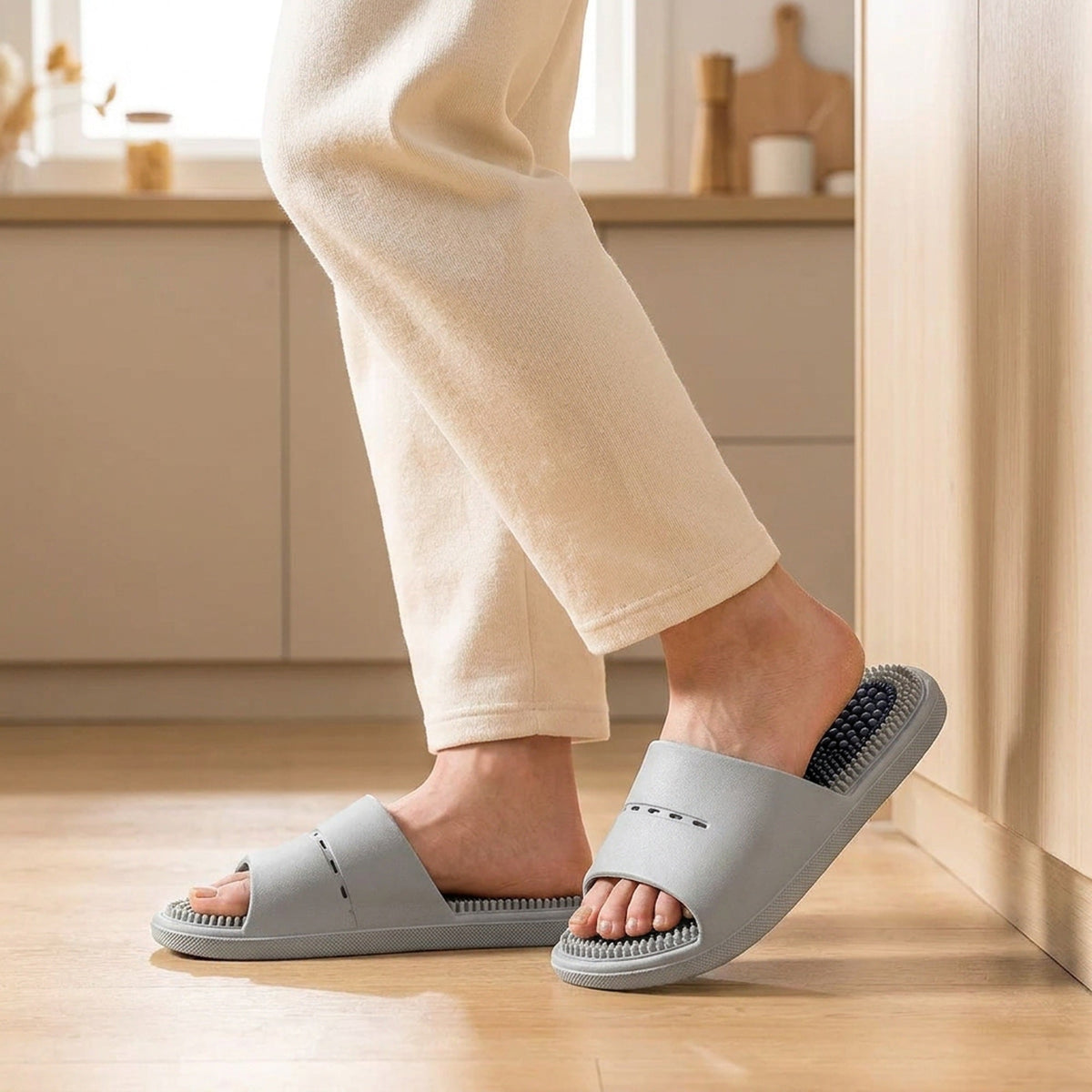Acupressure Massage Slippers – Non-Slip Deodorant Bathroom Sandals for Men & Women, Ideal for Summer Foot Pain Relief