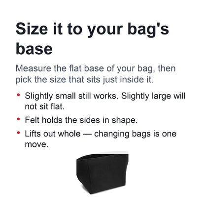 Felt Handbag Insert Organizer – Fits Longchamp Tote, Multi-Pocket Liner Bag for Travel, Makeup & Purse Storage