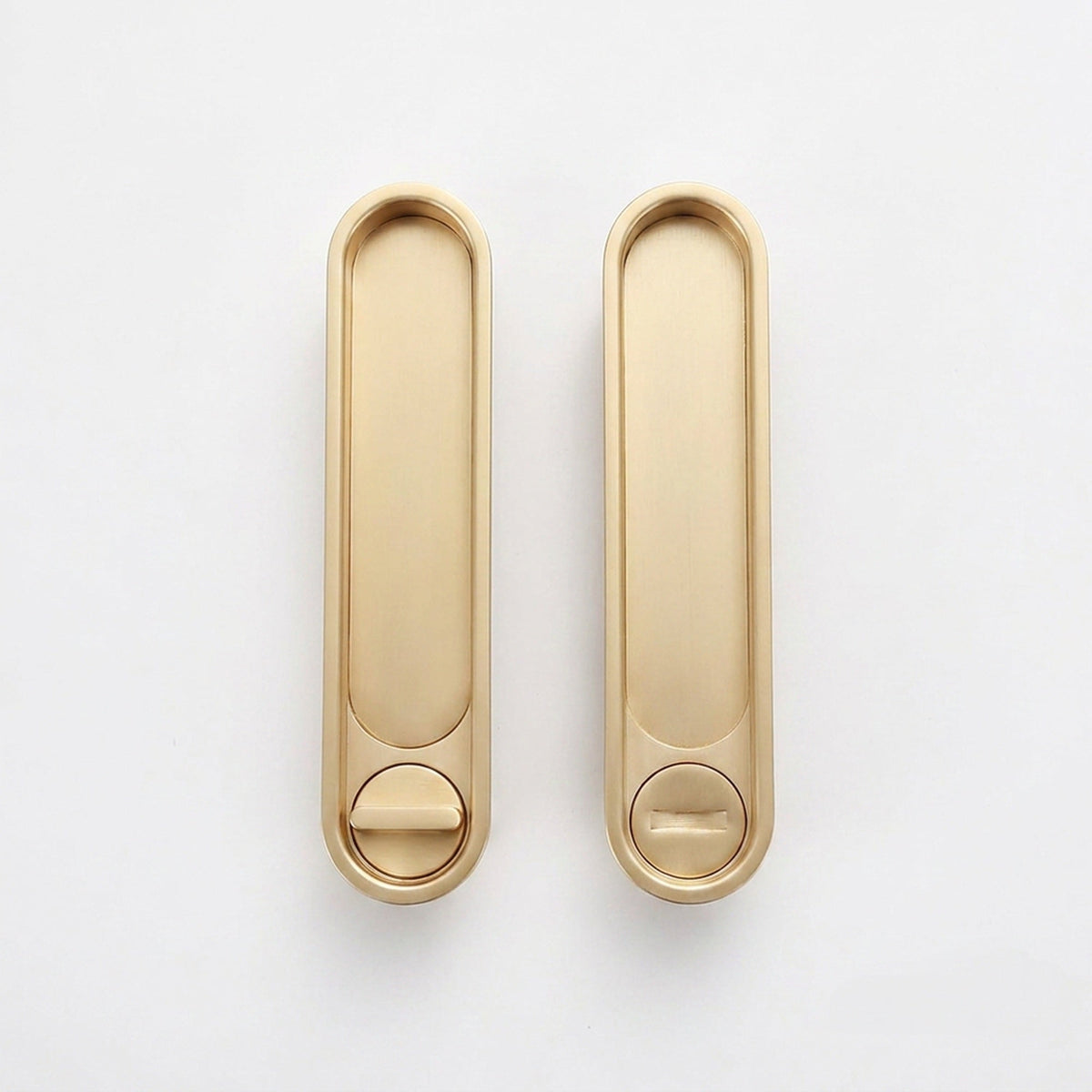 Invisible Entry Hook Pocket Door Lock –  With Interior Lock Fittings, Modern Sliding Hardware for Doors, Rooms, or Minimalist Spaces