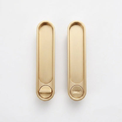 Invisible Entry Hook Pocket Door Lock –  With Interior Lock Fittings, Modern Sliding Hardware for Doors, Rooms, or Minimalist Spaces