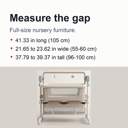 Portable Electric Bassinet - Rolling Baby Bassinet with Remote-Controlled Rocking, Fold-Down Side and Bluetooth Sound