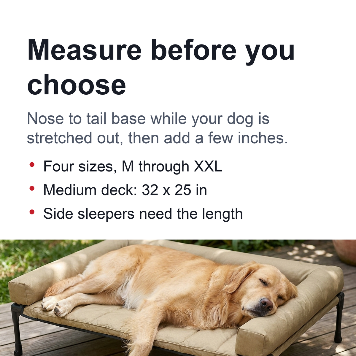 Raised Breathable Cooling Elevated Dog Bed with Pillow-Top – Mesh Bolster Pet Cot for Indoor/Outdoor Summer Comfort & Joint Support