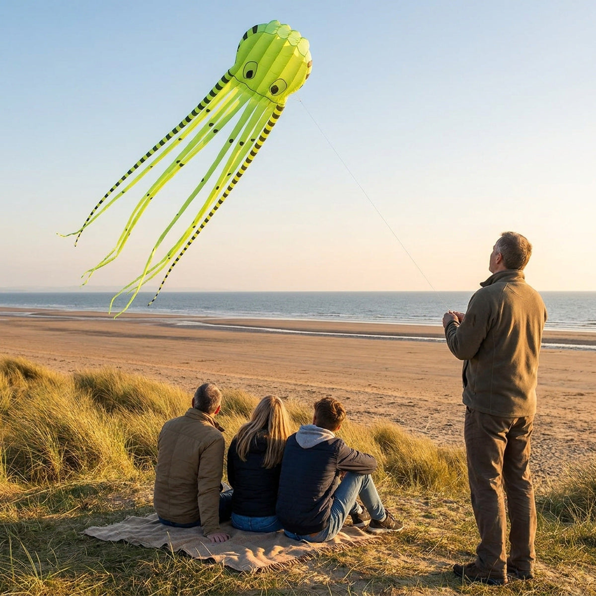 Long Giant Octopus Kite - Outdoor Toy (8-Meter)