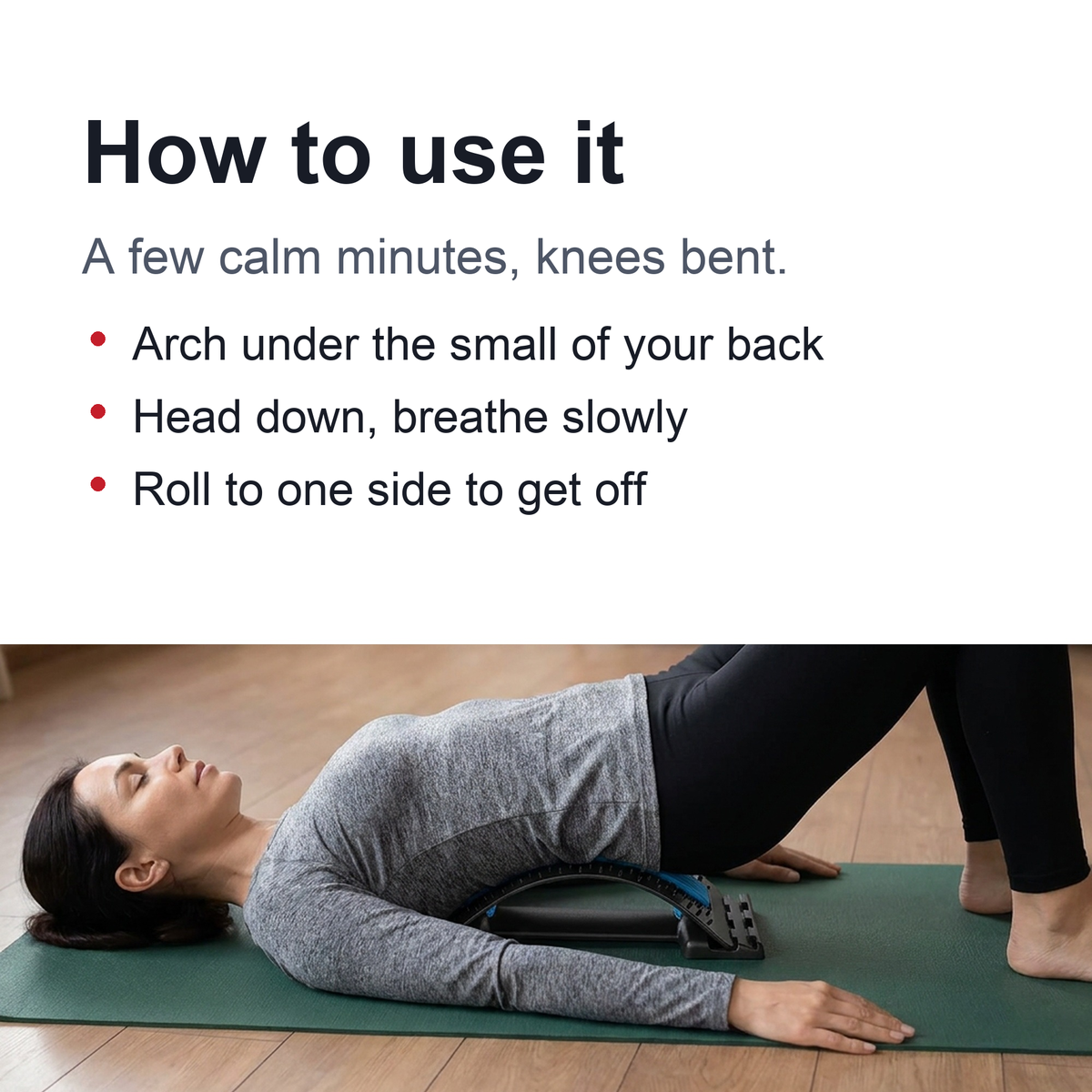 Orthopedic Lower Back Stretcher - Multi-Level Back Cracker, Upper & Lower Back Pain Relief Device for Herniated Disc, Sciatica, Scoliosis
