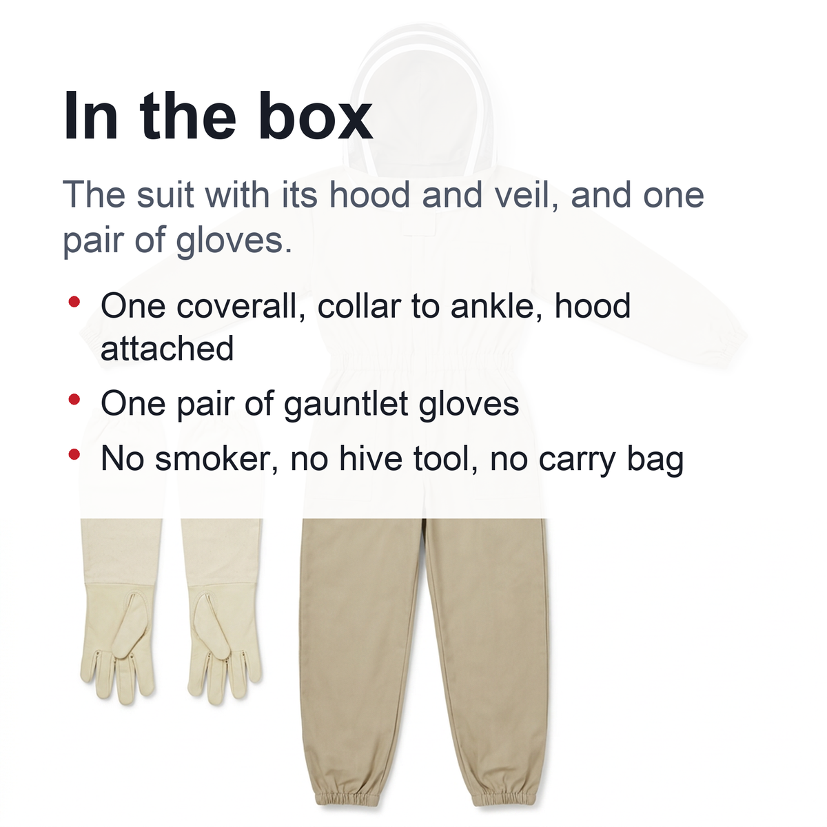 Professional Full-Body Beekeeping Suit with Ventilation and Protective Gloves – Durable Safety Outfit for Beekeepers and Outdoor Apiary Work