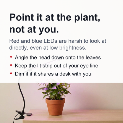 Full Spectrum LED Grow Light – USB Indoor Plant Growth Lamp with Timer and Dimmable Settings for Potted Flowers