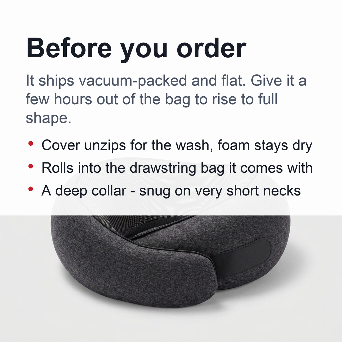Snail Style Memory Foam Travel Curved Neck Pillow - U-shaped, Portable, Adjustable Support Neck Brace Pillow