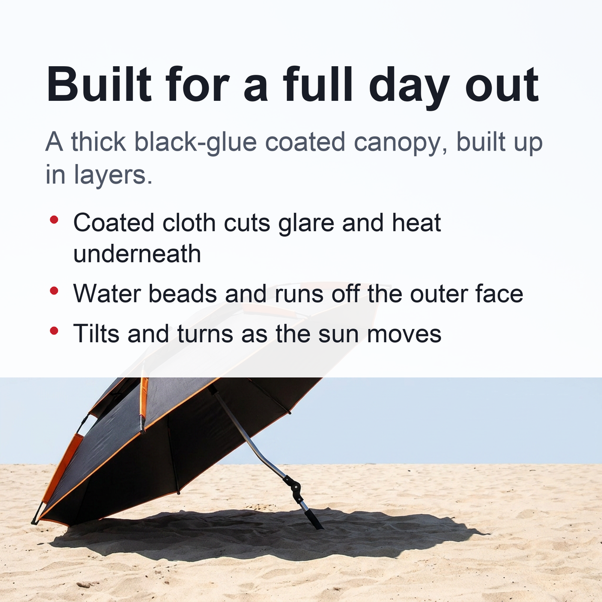 Large Anti-Wind Fishing Umbrella – Double-Deck Vented Canopy, 360° Adjustable UV-Blocking Sunshade with Ground Spike and Carry Bag for Fishing, Camping and Beach Days