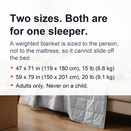 Weighted Blanket for Bed - 100% Organic Cotton