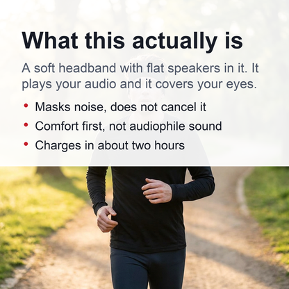 Wireless Sleeping Headphones & Sports Headband – Perfect for Sleep, Workouts, Jogging, and Insomnia Relief