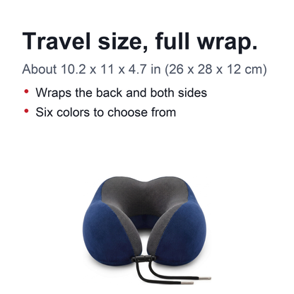 U-Shaped Memory Foam Neck Pillow – Soft Ergonomic Travel Pillow with Cervical Support for Airplanes, Sleeping, Relaxation and Neck Comfort