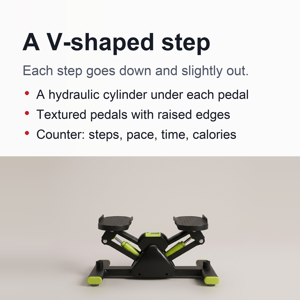 V-type Swing Mini Stepper Machine - Fitness Equipment In-situ Mountaineering Treading Machine