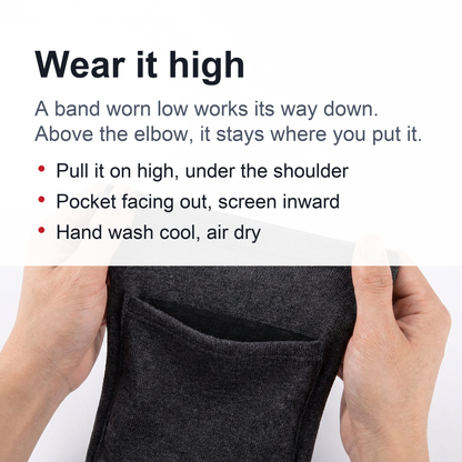 Running Arm Phone Bag – Unisex Sports Armband with High Elastic Fabric for Jogging, Gym, Workouts & On-the-Go Device Protection