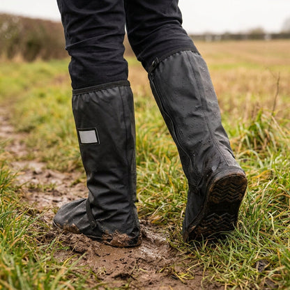 Waterproof Boot Covers - Waterproof Rain Boot Shoe Cover with Reflector