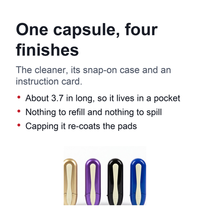 Professional Dry Carbon Eyeglass Lens Cleaner – Streak-Free, No-Liquid Cleaner for Glasses, Sunglasses, Screens & Camera Lenses, Pocket-Sized Reusable Optical Cleaning Tool