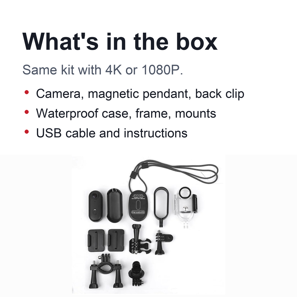 Ultra-Compact 4K WiFi Action Camera – Wireless Mini Bodycam for Motorcycle Helmet Perfect for Capturing Every Outdoor Adventure