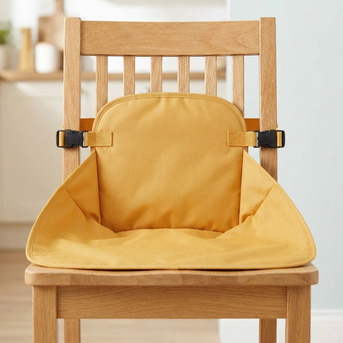 Portable Baby Dining Chair Harness – Washable Fabric Travel High Chair Seat with Safety Belt That Straps Around a Standard Dining Chair