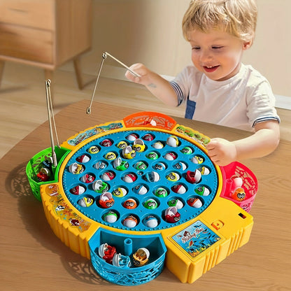 Electric Fishing Game Set – 15/24/45-Piece Educational Toy Kit for Boys & Girls, Fun Holiday Gift Idea