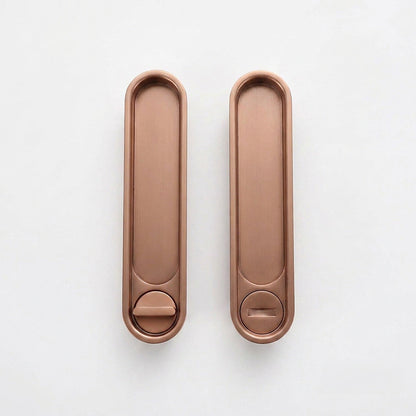Invisible Entry Hook Pocket Door Lock –  With Interior Lock Fittings, Modern Sliding Hardware for Doors, Rooms, or Minimalist Spaces