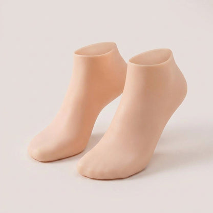 Women Foot Spa Pedicure Silicone Socks - Spa Gel Socks for Calluses, Foot Care After Pedicure, for Dry Cracked Feet
