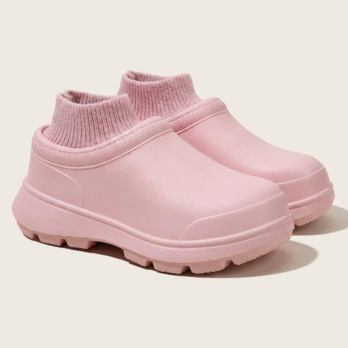 Winter Non-Slip Waterproof Shoes – Fur-Lined, Oil-Resistant Footwear for Chefs, Gardeners, & More