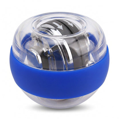 Gyroscopic Wrist Ball with LED Band - Auto-Start Forearm and Grip Trainer