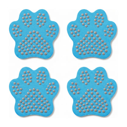 Disposable Dog Paw Pads - Self-Adhesive Rubber-Tread Stickers, Set of 4 in Black, Pink or Blue