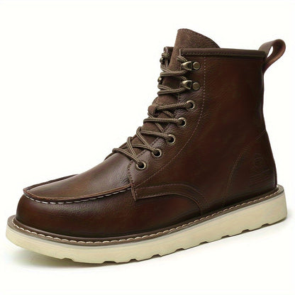 Men’s Classic High-Top Work Boots – Anti-Smash & Anti-Pierce Safety Shoes with Retro Outdoor Design