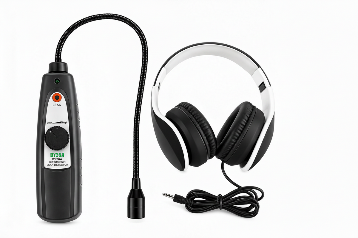Portable Ultrasonic Leak Detector – DY26A Gas, Air, Water, Pressure & Vacuum Leak Tester for Flaw Detection, Inspection and Maintenance