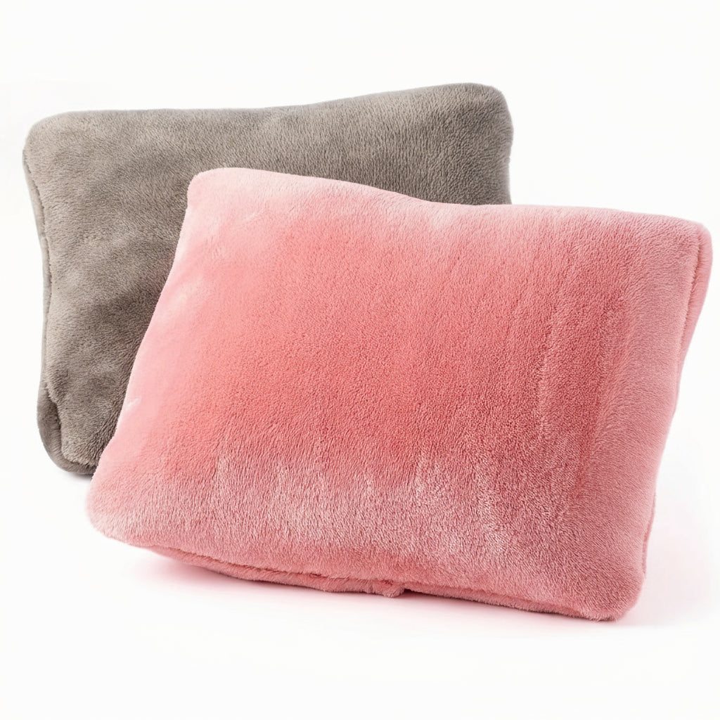 Wearable Flannel Shawl Blanket Pillow – 2-in-1 Travel Blanket with Sleeves & Button Closure for Office, Home & Flights