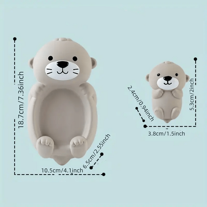 Floating Otter Animal Bath Toy Set for Kids – Educational and Fun Water Play for Swimming Pools and Bathtubs, Durable and Colorful