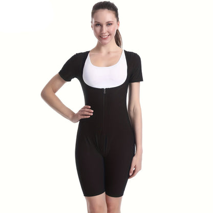 Women’s Thermal Sauna Sweat Suit – 3-in-1 Zipper Body Shaper for Waist Slimming, Tummy Control & Sweat Enhancement for Home Workouts