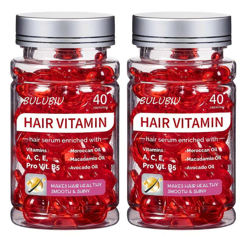 Intensive Moroccan Keratin Leave-In Conditioner Capsules – Moisturizing Hair Repair with Avocado, Jojoba & Argan Oils for Frizz-Free Shine