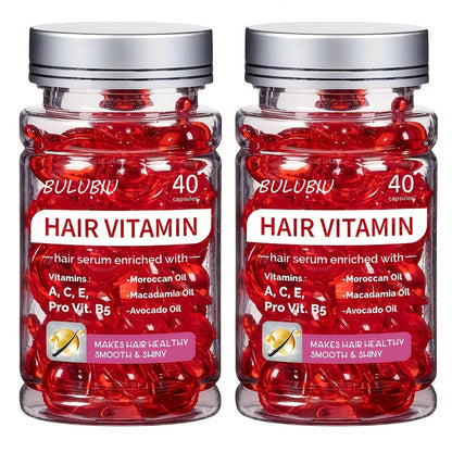 Intensive Moroccan Keratin Leave-In Conditioner Capsules – Moisturizing Hair Repair with Avocado, Jojoba & Argan Oils for Frizz-Free Shine