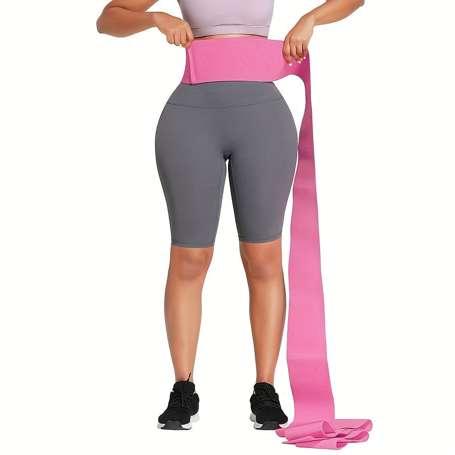 Women’s Silicone Waist Trainer Sauna Belt – Adjustable Body Shaper Wrap for Tummy Control, Weight Loss, and Workout Support
